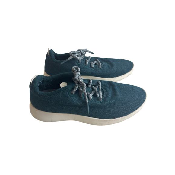 Allbirds Aurora Teal Green Mizzle Wool Runner Sneakers Women’s Size 10 - Picture 6 of 9